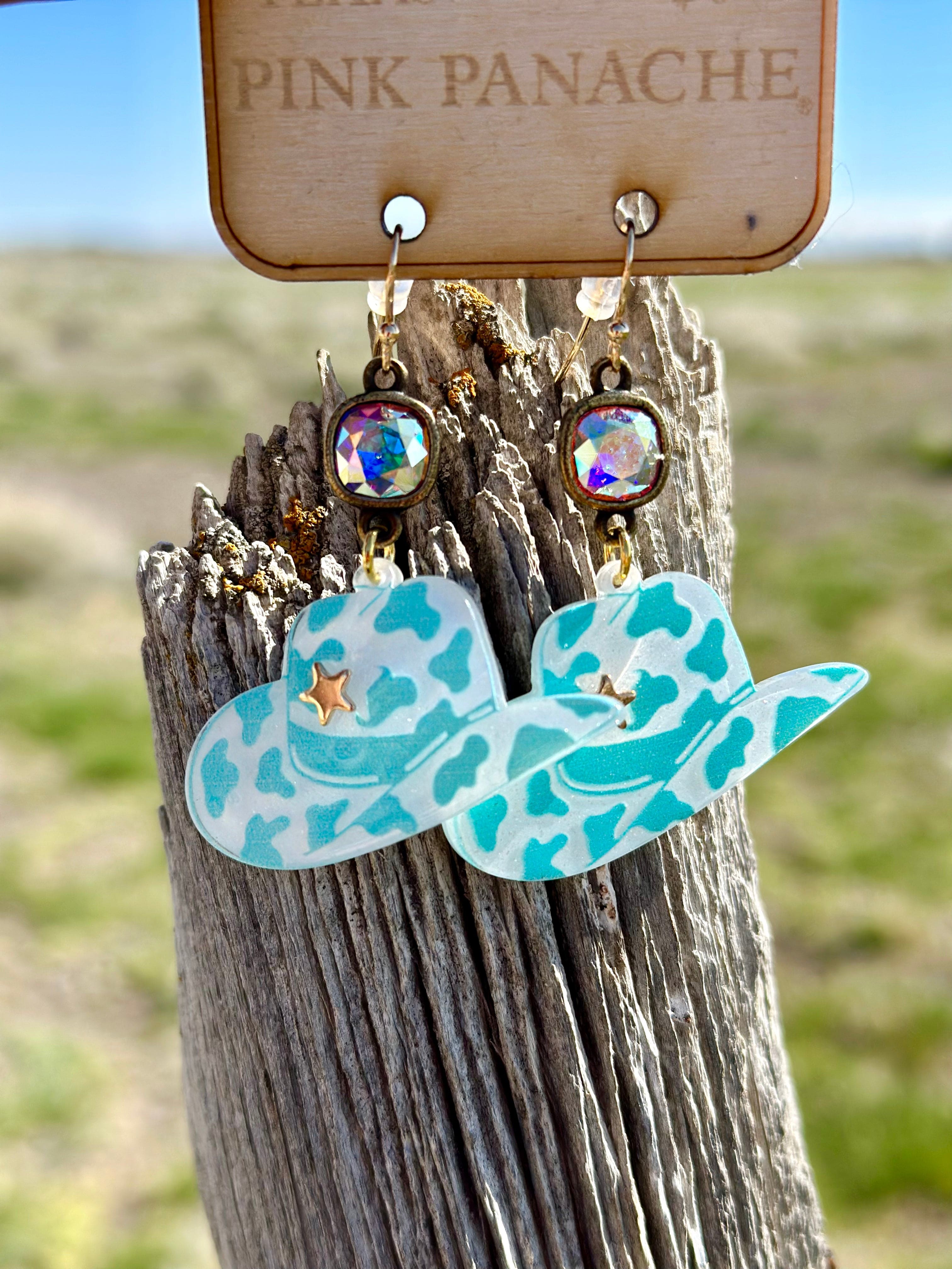 Pink and 2025 turquoise earrings