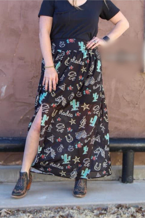 Shop Envi Me The West Of Cowgirls Skirt