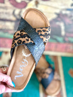 Naughty Monkey Footwear The Austin Cheetah Slide Sandal