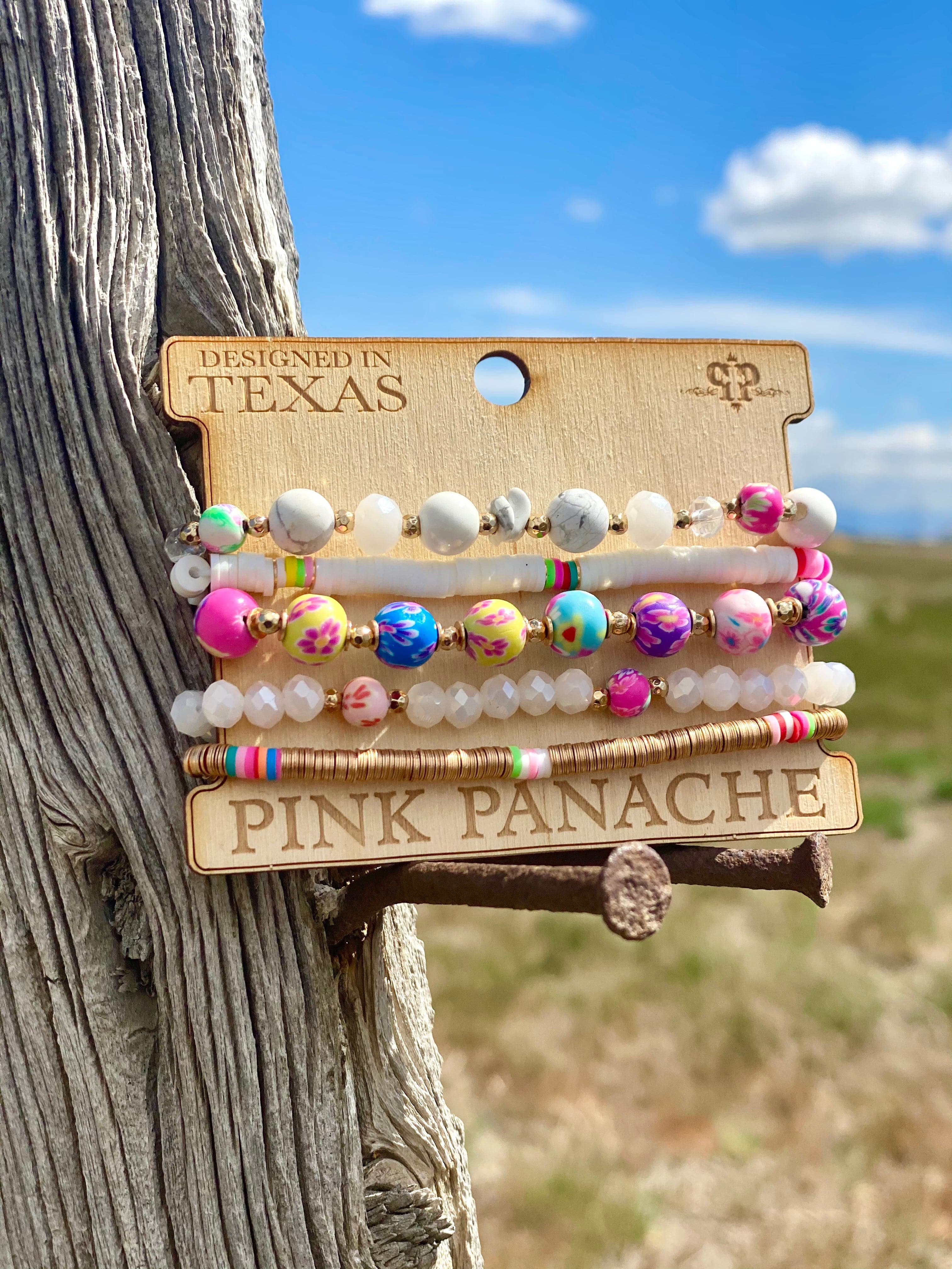 The Pink Panache Colors of Summer Stack Bracelet Set