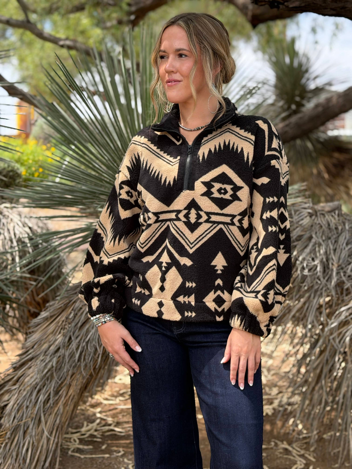 The Buttes In The Autumn Aztec Pullover