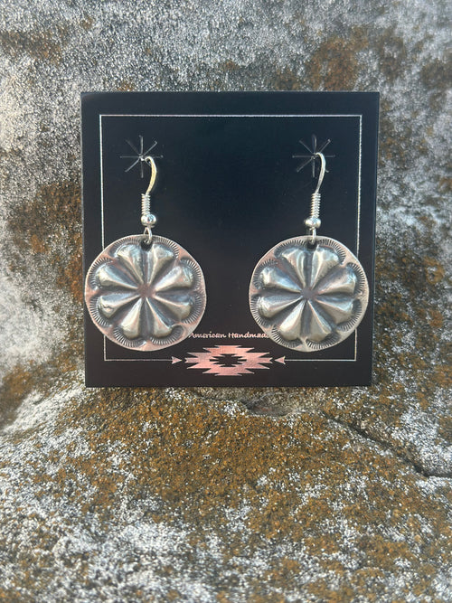 The NA Sterling Concho Earring