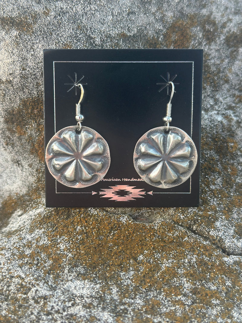 The NA Sterling Concho Earring