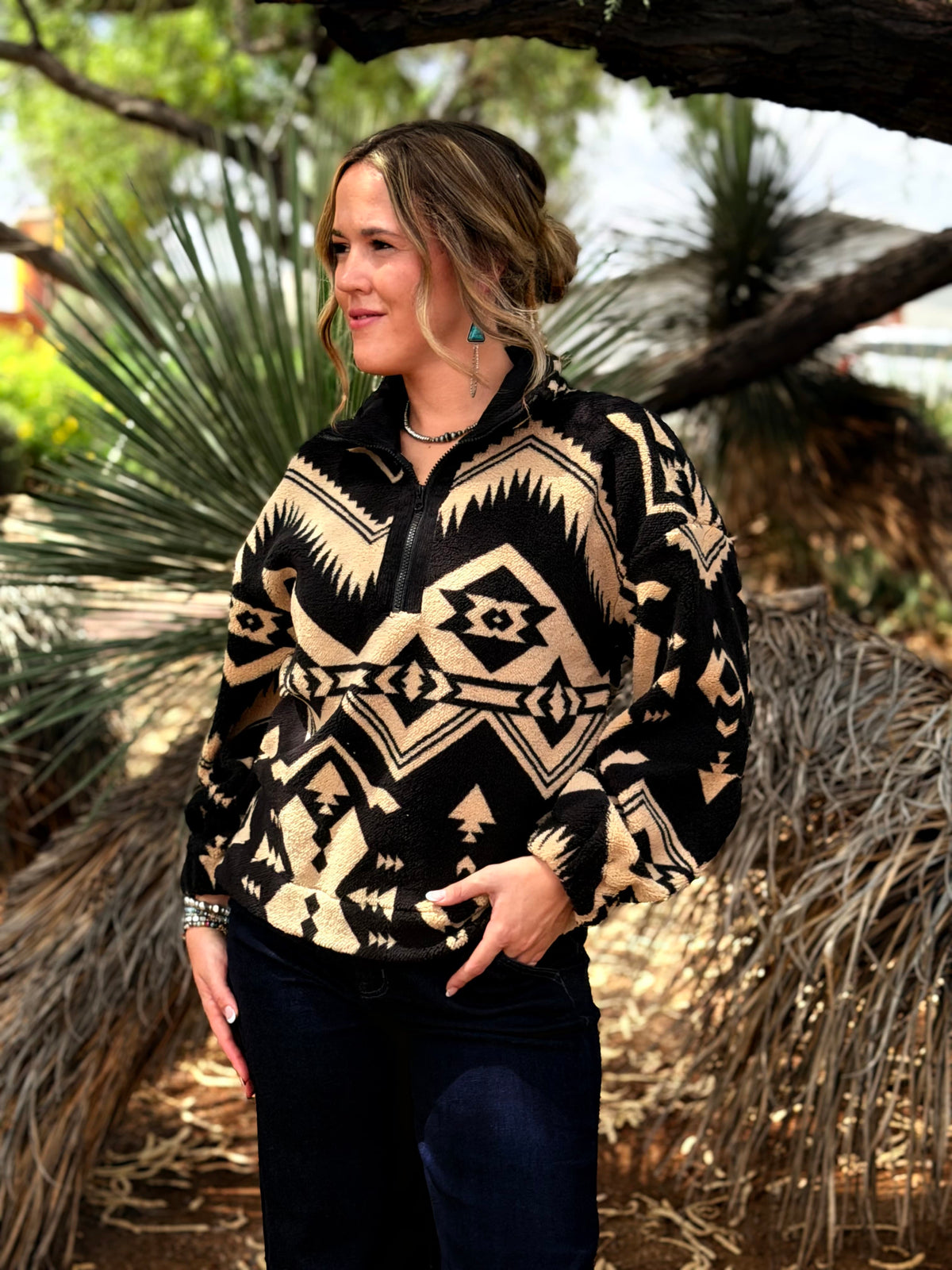 The Buttes In The Autumn Aztec Pullover