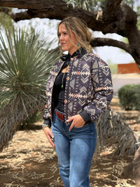 Shop Envi Me Aztec In The North Quilted Bomber Jacket