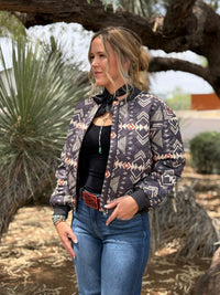 Shop Envi Me Aztec In The North Quilted Bomber Jacket
