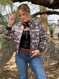 Shop Envi Me Aztec In The North Quilted Bomber Jacket