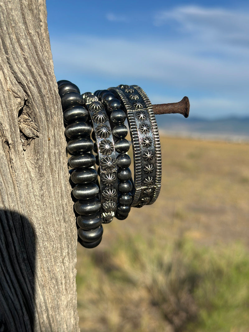 Shop Envi Me Bracelets Be My Vintage Southwest Silver Bracelet Stack