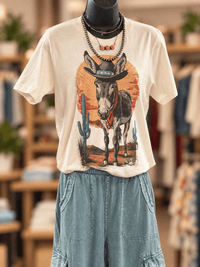 Shop Envi Me It's T-shirt Kinda Day Best Dressed Desert Rhinestone Donkey Tee
