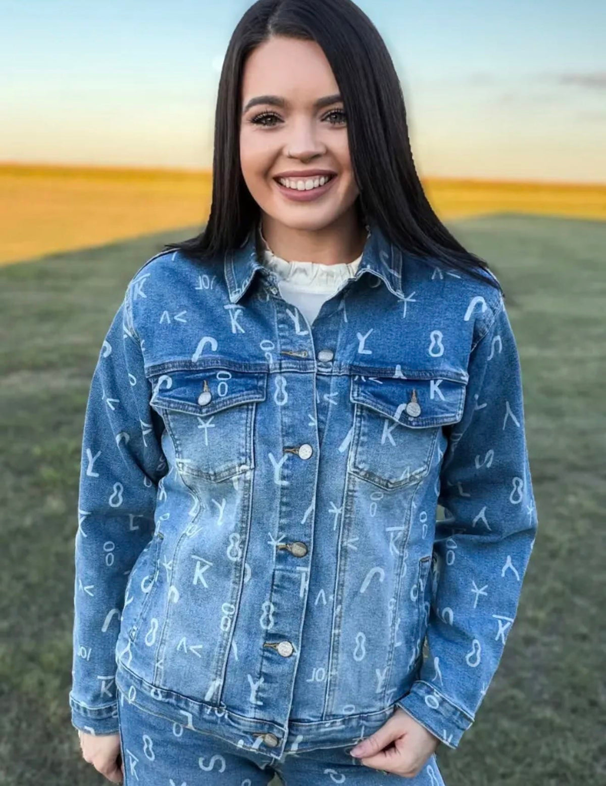 Shop Envi Me Tops and Tunics Branded Ranch House Denim Jacket