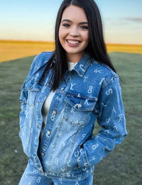 Shop Envi Me Tops and Tunics Branded Ranch House Denim Jacket