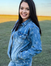 Shop Envi Me Tops and Tunics Branded Ranch House Denim Jacket