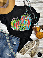 Shop Envi Me It's T-shirt Kinda Day Callies Aztec Pumpkin Trio V Neck Tee