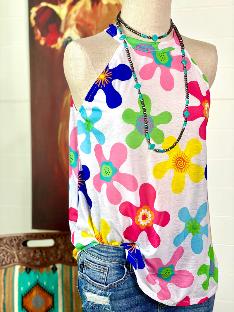 Shop Envi Me Tops and Tunics Copy of The Ashbury Flowers Tank Top