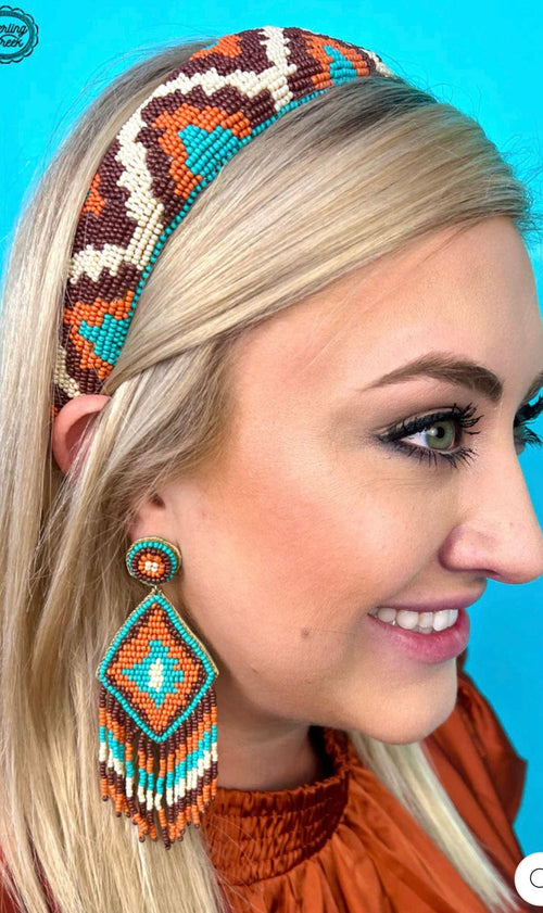 Shop Envi Me Earrings One Fall In Southwest Beaded Headband