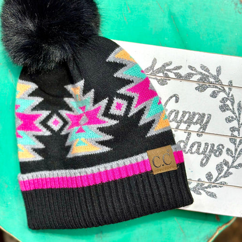 CC Beanie Accessories Multi Fun Aztec CC Beanies!