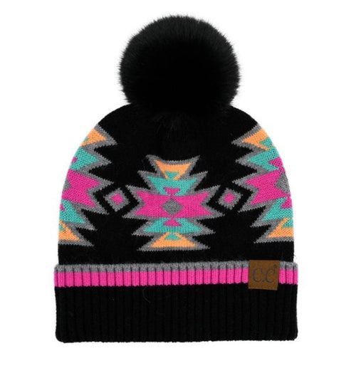 CC Beanie Accessories Multi Fun Aztec CC Beanies!