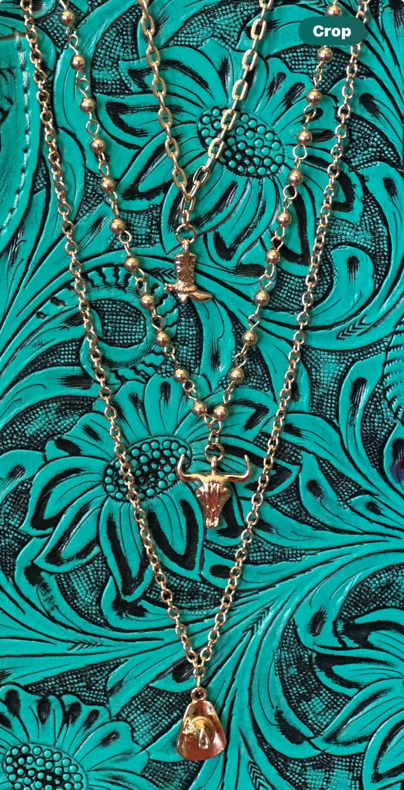 Shop Envi Me Earring I'm So Western Gold Charm Necklace
