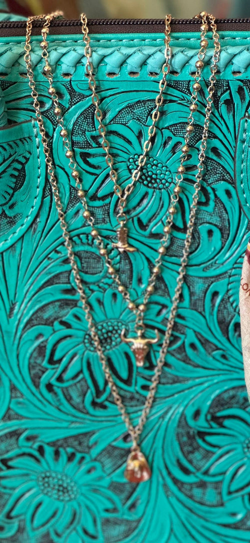Shop Envi Me Earring I'm So Western Gold Charm Necklace