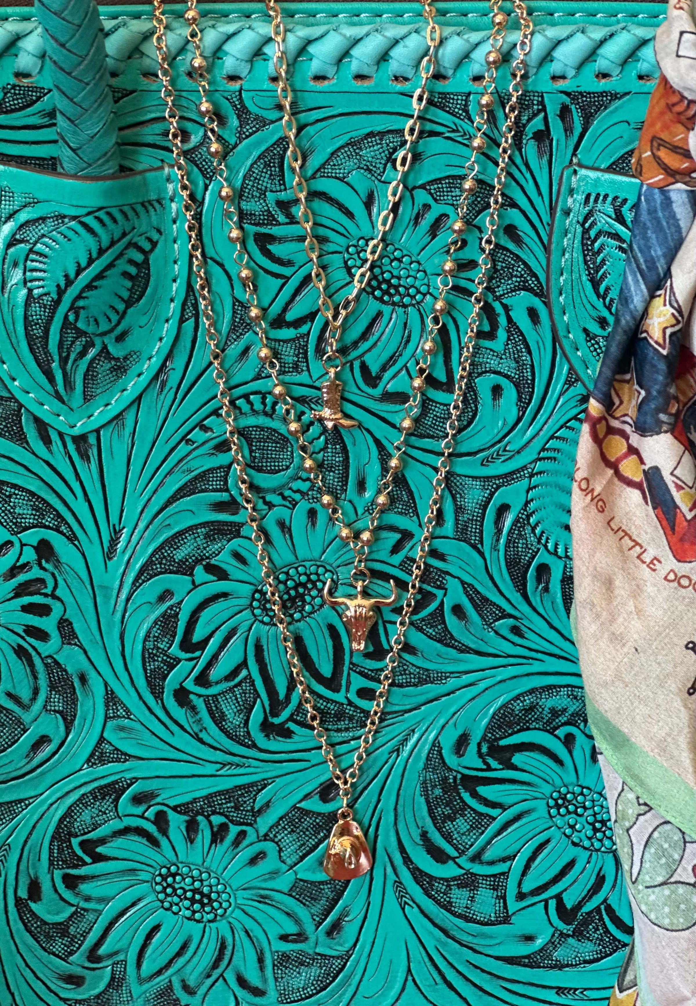 Shop Envi Me Earring I'm So Western Gold Charm Necklace