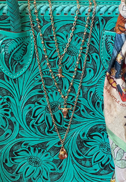 Shop Envi Me Earring I'm So Western Gold Charm Necklace