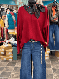 Shop Envi Me Cardigans and Kimonos It’s A Western Holiday V Neck Sweater