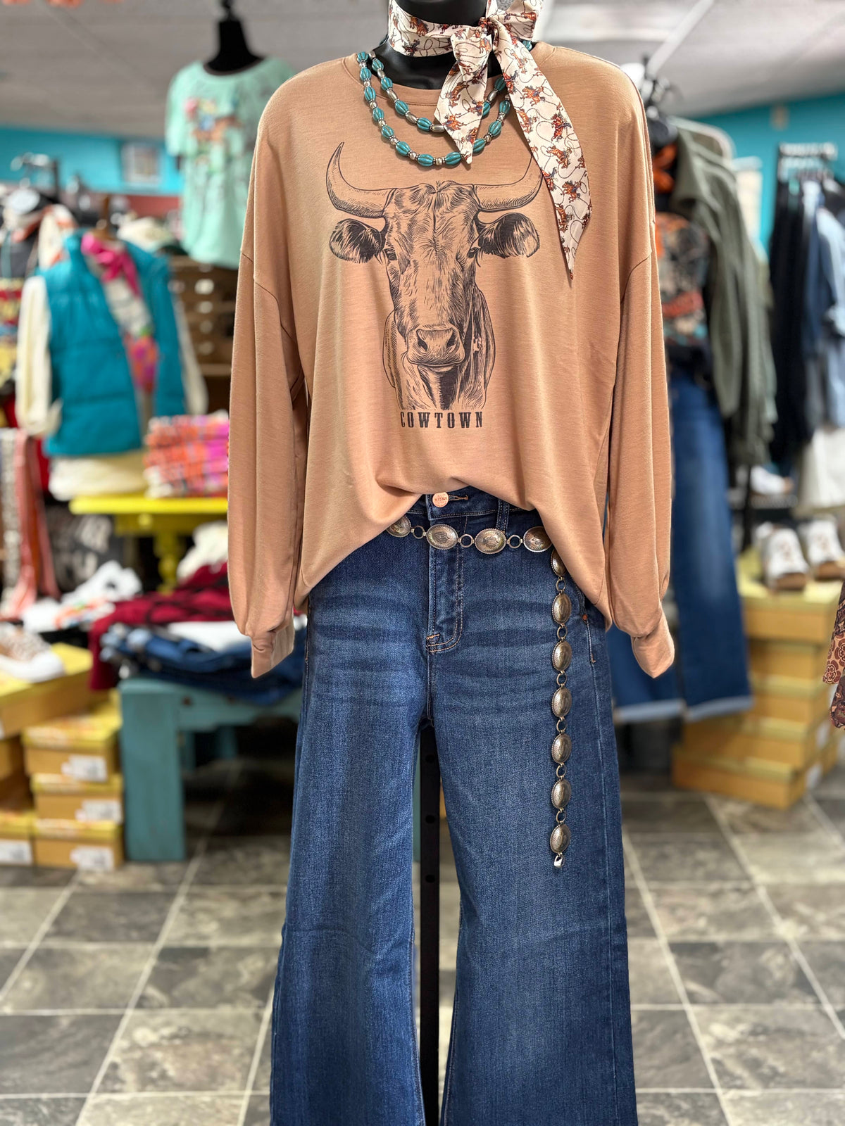 Shop Envi Me Cardigans and Kimonos Life In Cowtown Pullover