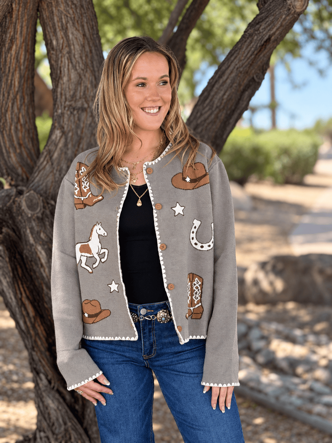 Shop Envi Me Cardigans and Kimonos Out Of The West Cowgirl Cardigan