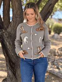 Shop Envi Me Cardigans and Kimonos Out Of The West Cowgirl Cardigan