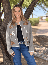 Shop Envi Me Cardigans and Kimonos Out Of The West Cowgirl Cardigan