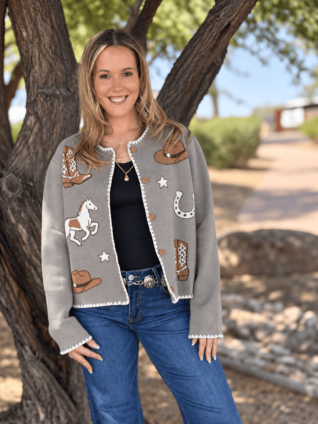Shop Envi Me Cardigans and Kimonos Out Of The West Cowgirl Cardigan
