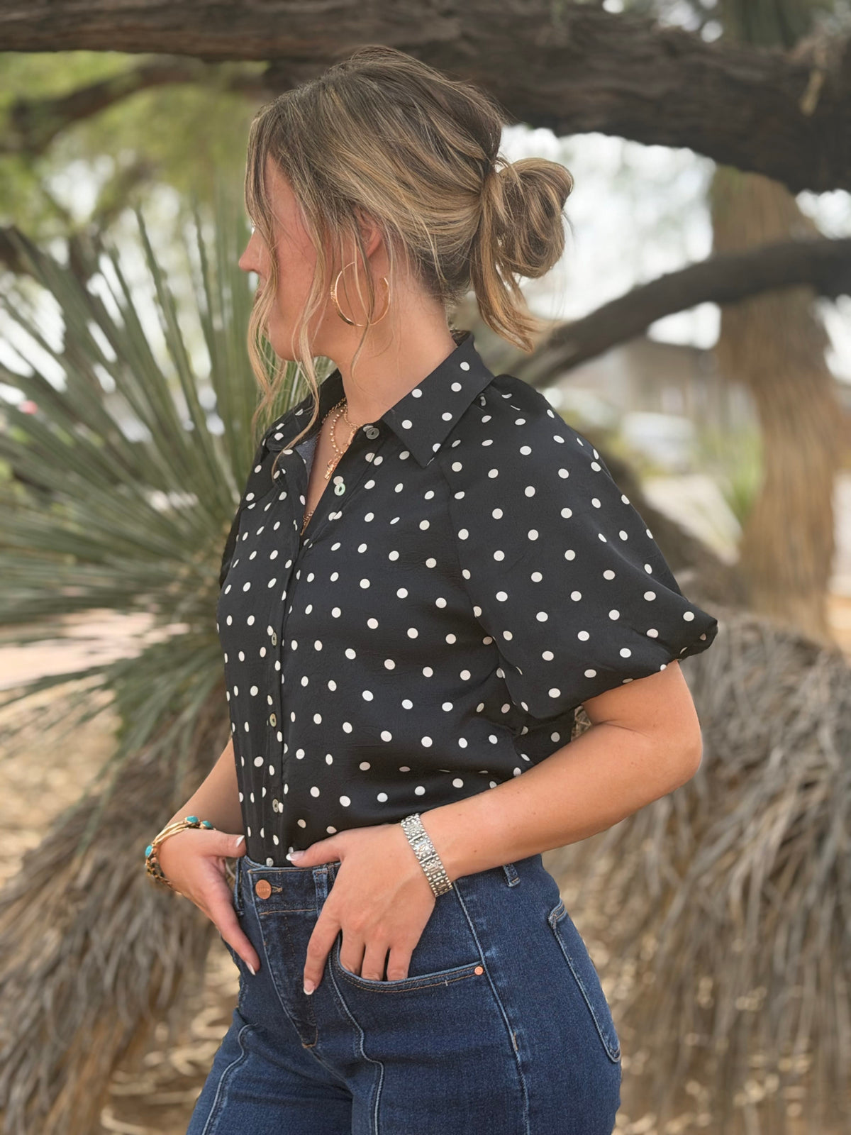Shop Envi Me Tops and Tunics Pop Of Polka Dot Top