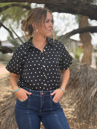 Shop Envi Me Tops and Tunics Pop Of Polka Dot Top