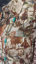 The Cowboys Ranch Fall Cheetah Flutter Sleeve Top
