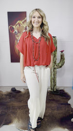 The Bring On Summer Wide Leg Linen Like Pants