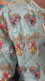 The Howdy Cowboys Quilted Bomber Jacket