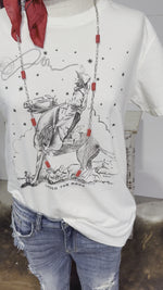 The Cream Lasso The Moon & Stars V Neck Heritage Tee