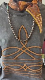The Copper Bootstitch Embroidered Mineral Wash Pullover