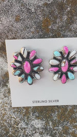 The Sterling Silver & Cotton Candy Classic Southwest Earring