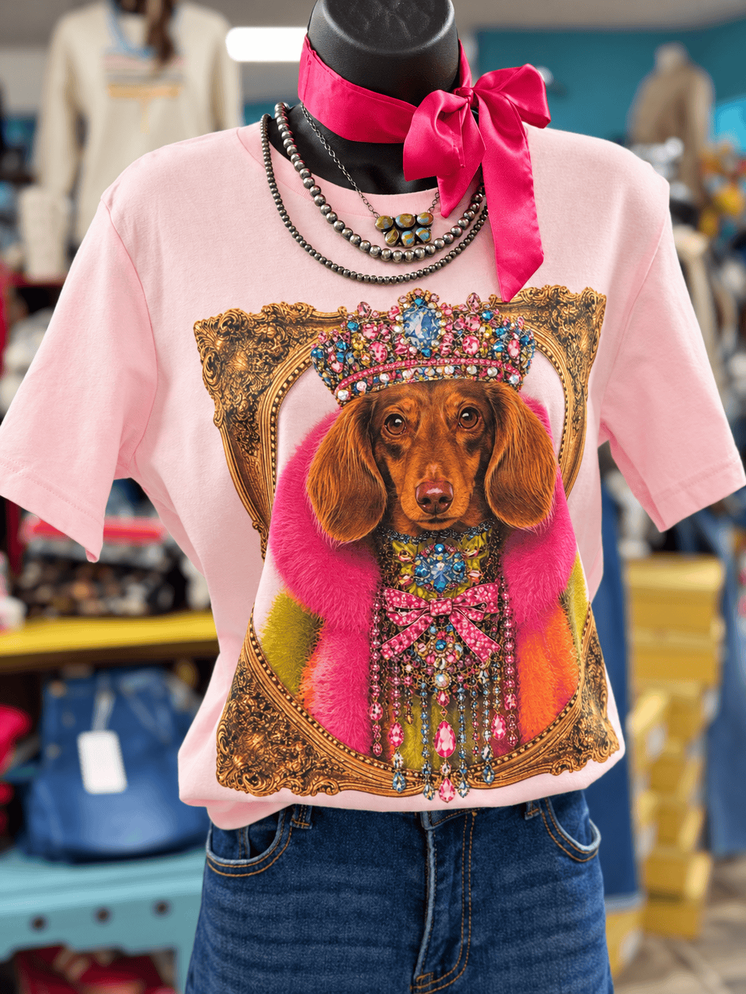 Shop Envi Me It's T-shirt Kinda Day Queen of The Dog Park Weinie Dog Tee