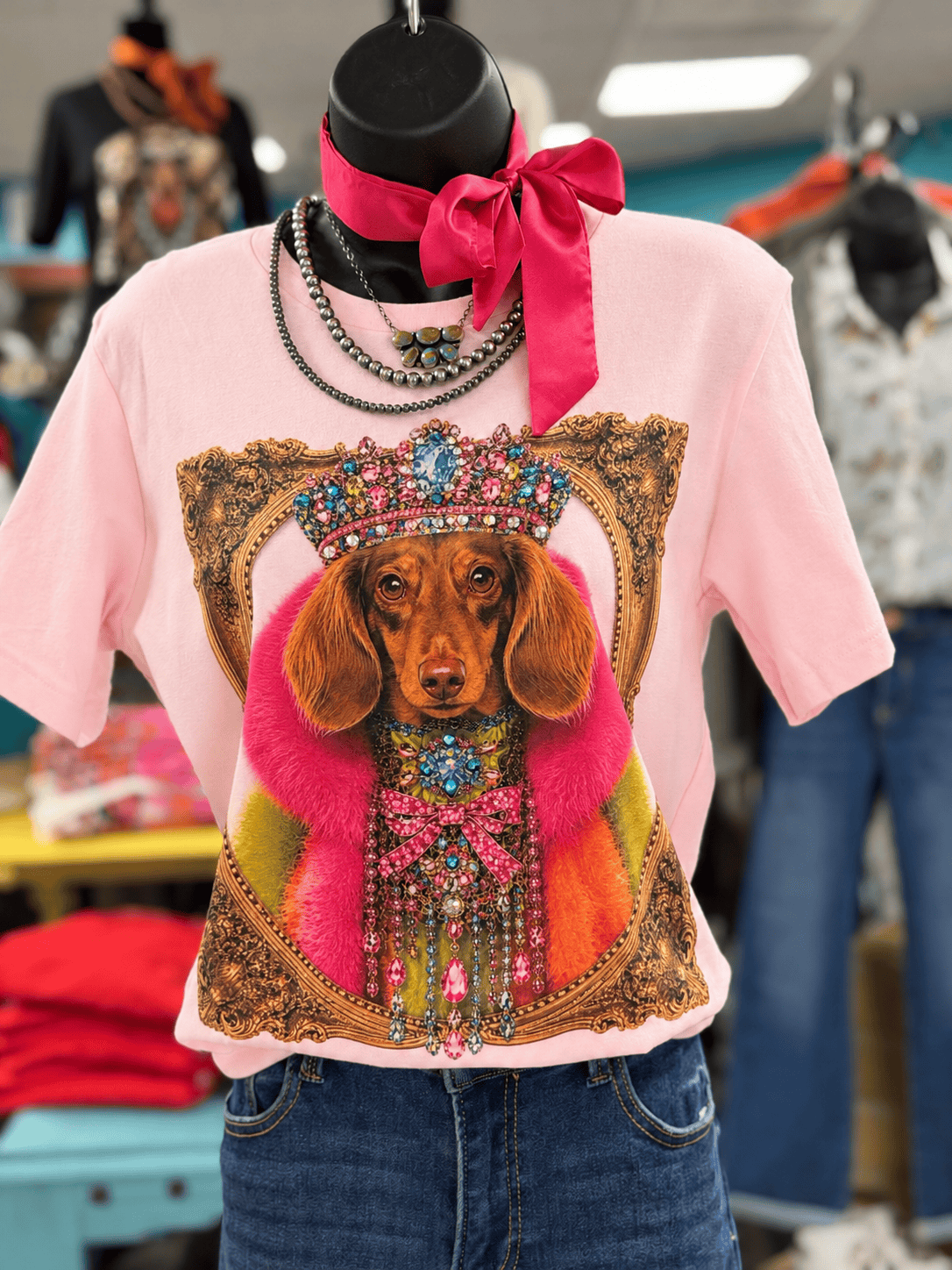 Shop Envi Me It's T-shirt Kinda Day Queen of The Dog Park Weinie Dog Tee