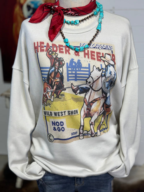 Shop Envi Me Tops ** ReStOcK** The Team Roper Wild West Show Sweatshirt Large XL Only