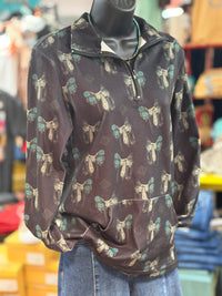 Shop Envi Me Tops and Tunics Saddle Up Cowgirl Quarter Zip Top