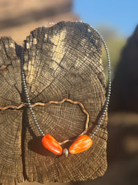 Shop Envi Me Necklaces 16” South Of Tejas Sterling Silver & Spiney Necklace