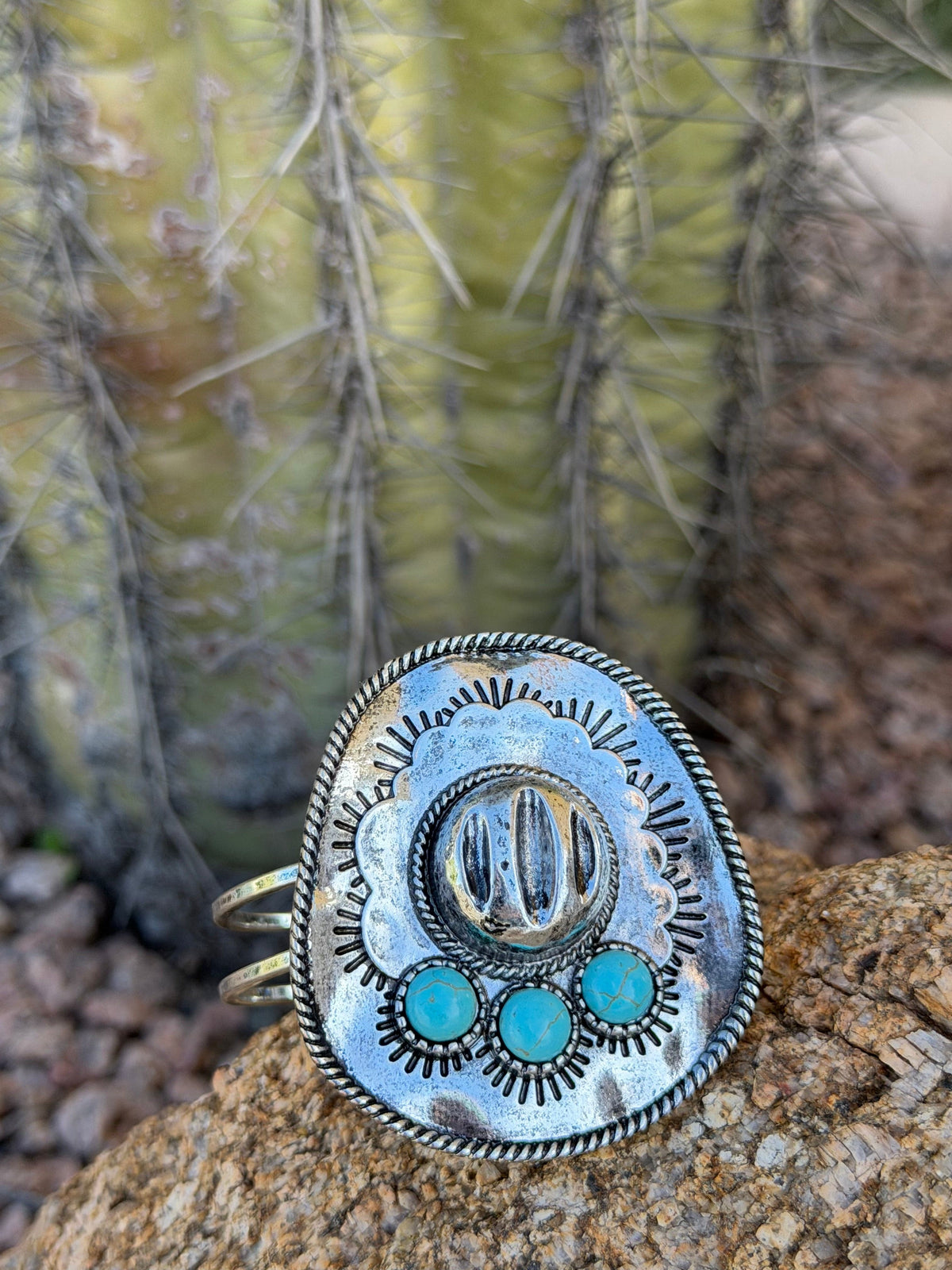 Shop Envi Me Bracelets South of The Turquoise Sombrero Cuff Bracelet