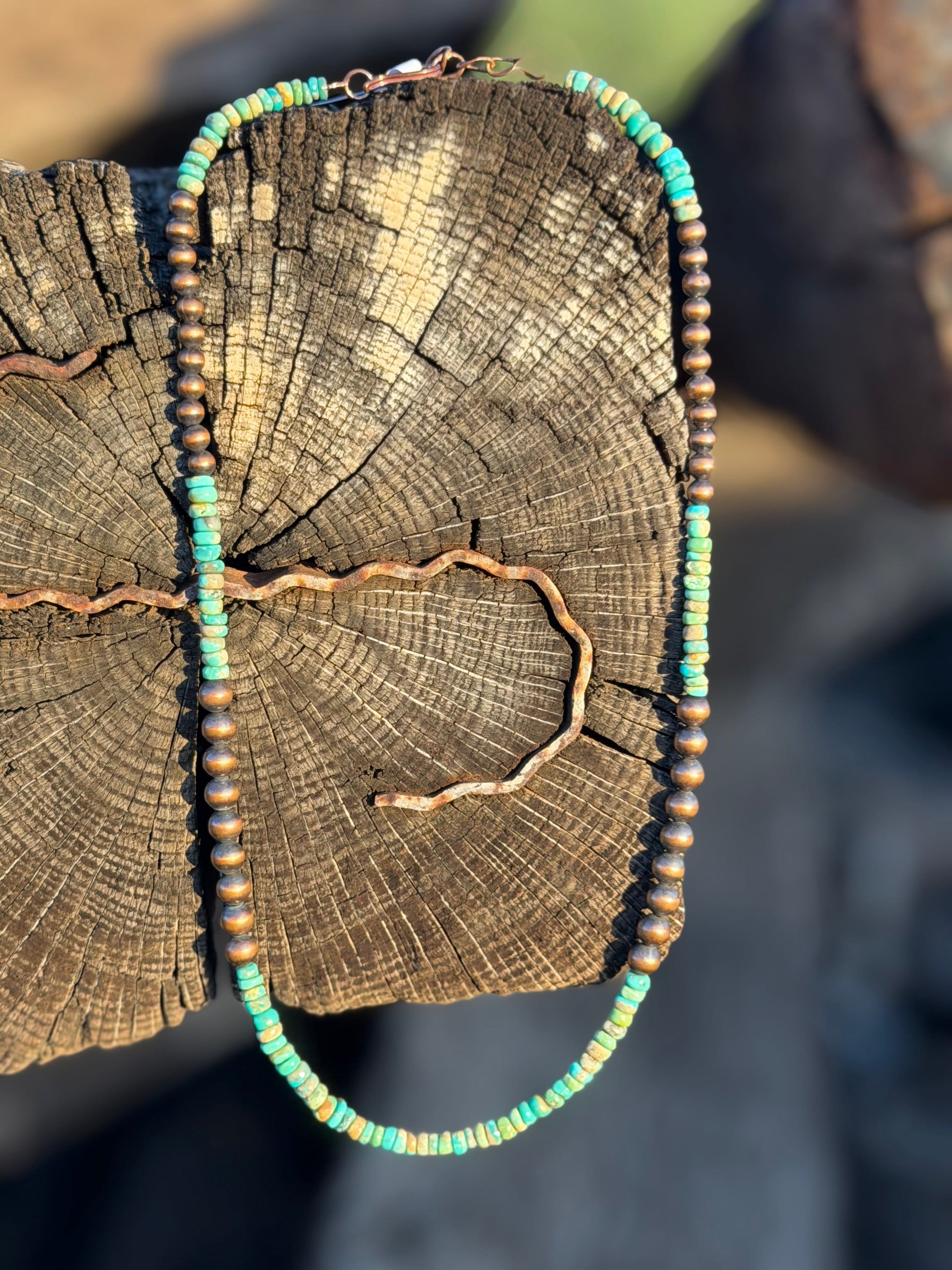 Shop Envi Me Jewelry South Prasada Copper & Turquoise Southwest Necklace