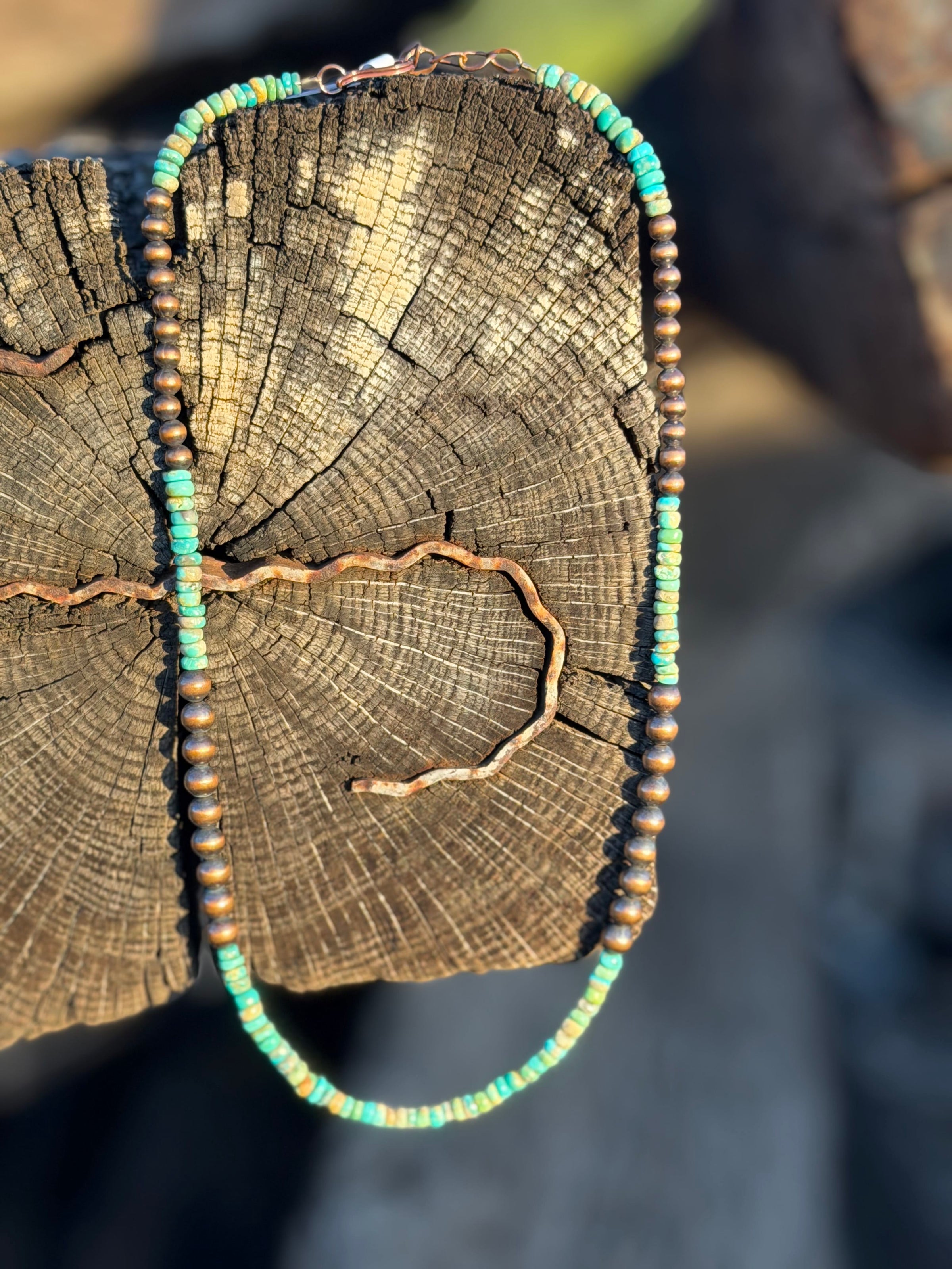 Shop Envi Me Jewelry South Prasada Copper & Turquoise Southwest Necklace
