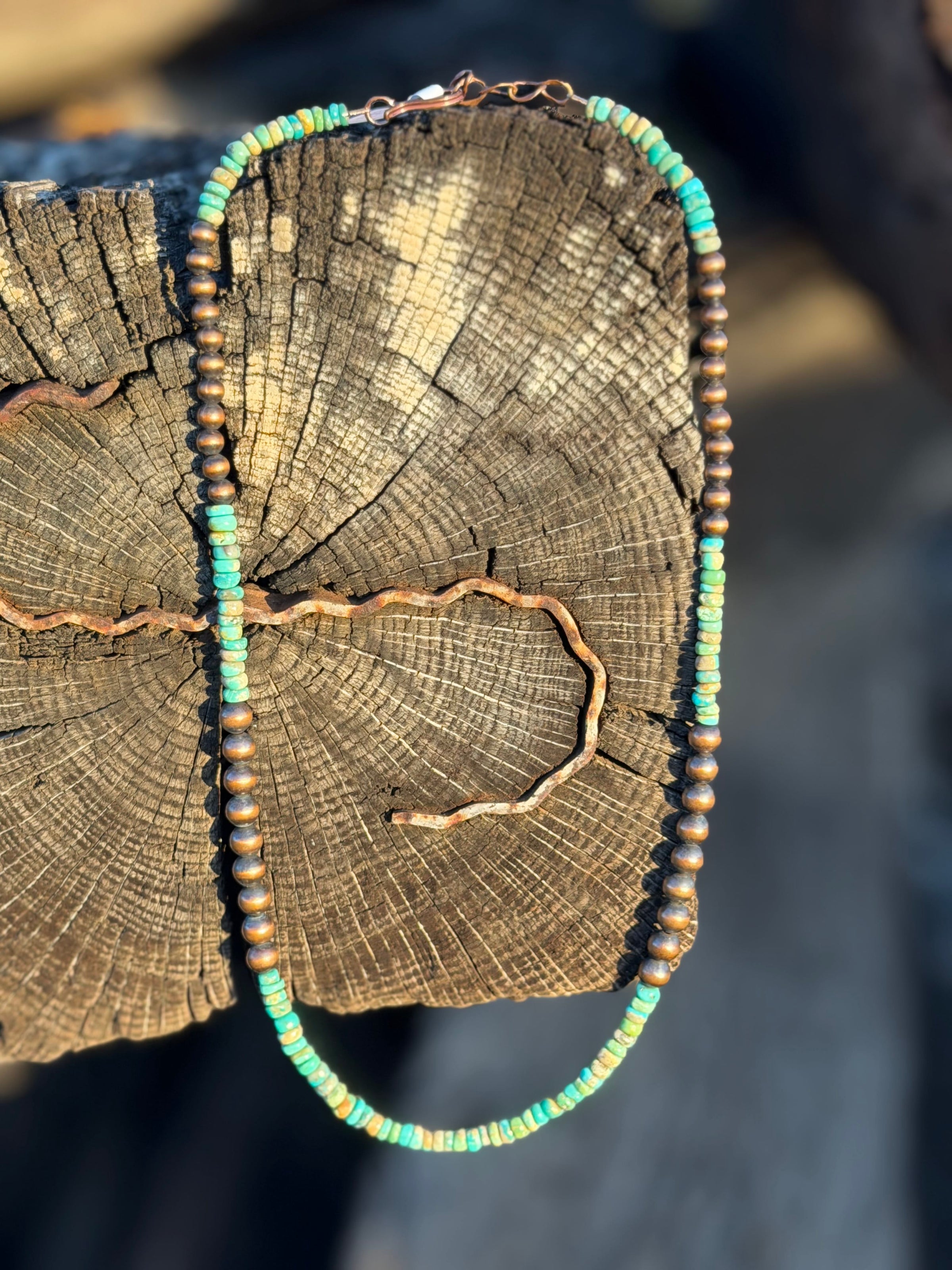 Shop Envi Me Jewelry South Prasada Copper & Turquoise Southwest Necklace