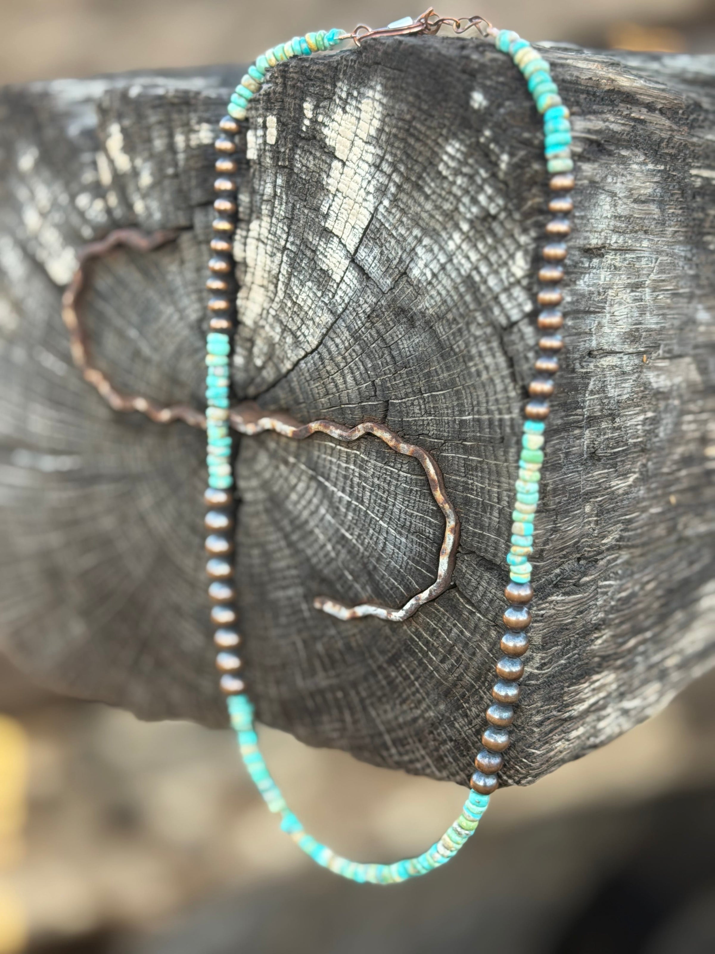 Shop Envi Me Jewelry South Prasada Copper & Turquoise Southwest Necklace