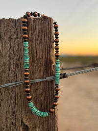 Shop Envi Me Jewelry Copper & Turquoise South Prasada Real Copper & Turquoise Southwest Necklace